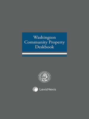 cover image of Washington Community Property Deskbook